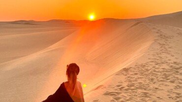 from Siwa Oasis : Sunset Sahara Desert Safari Tour ، Sand board activity & Optional Dinner by 4x4Land Cruise